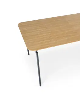 Jedálenské stoly HALMAR Smart rozkladací jedálenský stôl dub prírodný / čierna