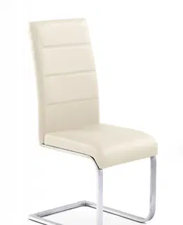 Jedálenské stoličky a kreslá Jedálenská stolička K85 Halmar Krémová