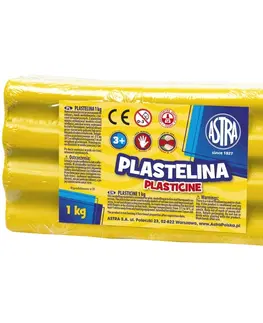 Hračky ASTRA - Plastelína 1kg Žltá, 303111002