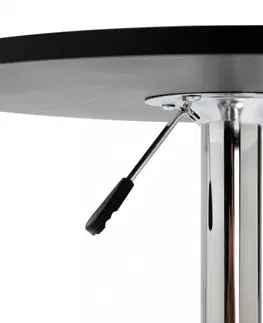 Barové stoličky Barový stôl Ø 60 cm Dekorhome Čierna