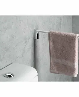 Kúpeľňový nábytok GEDY PI2213 Pirenei pevný držiak uterákov 41 cm, strieborná