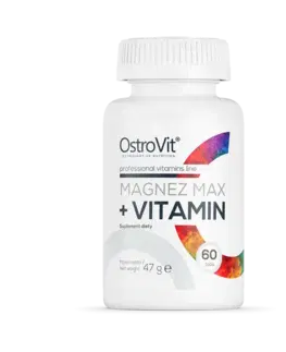 Magnézium OstroVit Magnez MAX + Vitamín 60 tabs