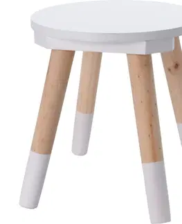 Dekorácie do detských izieb Detská drevená stolička Kid´s collection biela, , 24 x 26 cm