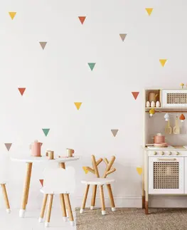 Nálepky na stenu Trojuholníky - Farebné nálepky do detskej izby