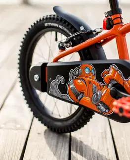 bicykle 16-palcový bicykel pre deti od 4,5 do 6 rokov 500 Robot