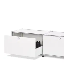 Dressers Kovová nízka skrinka »CN3« so zásuvkami, biela