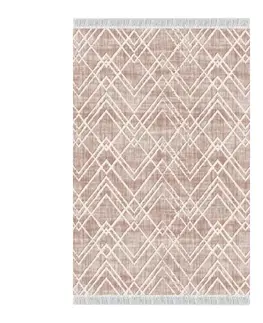 Koberce a koberčeky KONDELA Nesrin obojstranný koberec 120x180 cm béžová / vzor