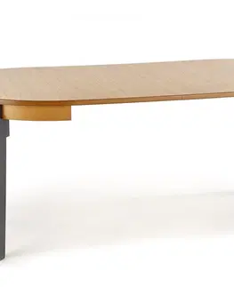 Jedálenské stoly Rozkladací jedálenský stôl SORBUS Halmar Biela