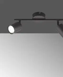 Bodové svetlá FISCHER & HONSEL Stropné LED svietidlo Vano čierna, 2-plameňové