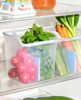 Skladovanie potravín 2 boxy do chladničky na ovocie a zeleninu