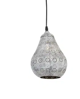 Zavesne lampy Orientálna závesná lampa šedá - Billa Dia