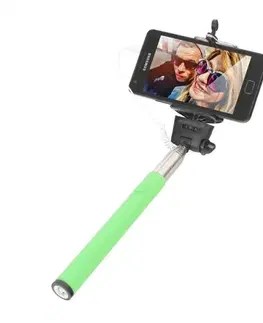 Držiaky na mobil Omega Monopod Selfie tyč, zelená