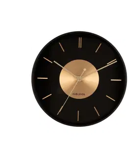 Hodiny Karlsson 5918BK dizajnové nástenné hodiny 35 cm