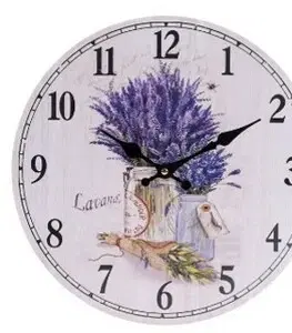 Hodiny Nástenné hodiny Provence, pr. 34 cm, drevo