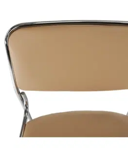 Stoličky Zasadacia stolička, hnedá ekokoža, BULUT