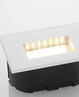 Vonkajšie zapustené svietidlá Lucande Zapustené nástenné LED svietidlo Jody, 12 cm