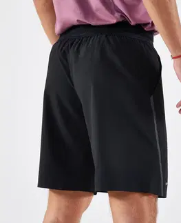 bedminton Pánske tenisové šortky Dry+ priedušné čierne