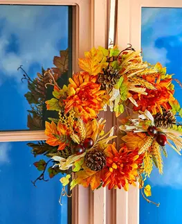 Drobné dekorácie a doplnky Jesenný veniec