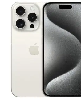 Mobilné telefóny Apple iPhone 15 Pro 128GB, white titanium
