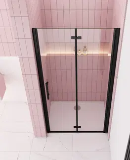 Sprchovacie kúty H K - Sprchové dvere MELODY BLACK B8 100 zalamovacie 99-102 x 195 cm SE- MELODYBLACKB8100SET