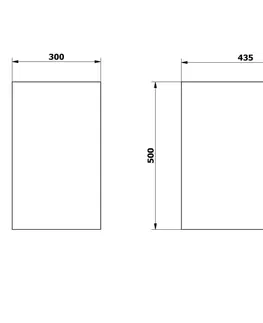 Kúpeľňa SAPHO - ODETTA skrinka spodná dvierková 30x50x43,5cm, pravá/ľavá, dub strieborný DT300-1111
