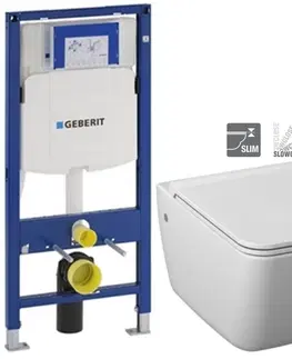 Kúpeľňa GEBERIT Duofix bez tlačidla + WC JIKA PURE + SEDADLO SLOWCLOSE duraplast 111.300.00.5 PU2