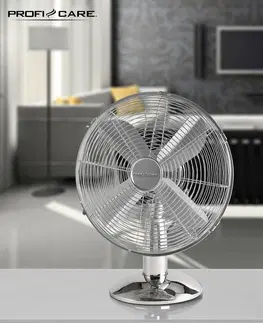 Ventilátory ProfiCare VL 3062 kovový stolný ventilátor, 25 cm