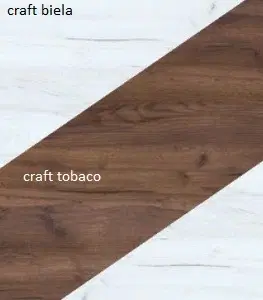 Nábytok Notti ArtCross Regál NOTTI |  04 Farba: craft biely / craft tobaco / craft biely