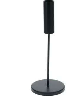 Svietniky Kovový svietnik Minimalist čierna, 8 x 20,7 cm