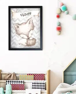 Obrazy do detskej izby Obraz na stenu do detskej izby - Líška s menom