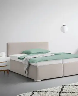 Čalúnené postele Čalúnená posteľ LESIA 180x200cm, Poťah Svetlohnedý