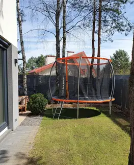Trampolíny NABBI Jumper PRO trampolína 305 cm čierna / oranžová