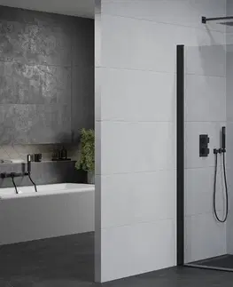 Sprchovacie kúty MEXEN/S - Pretória sprchovací kút 100x100 cm, transparent, čierna 852-100-100-70-00