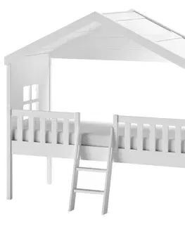 Atypické detské postele Domčeková Posteľ Biela