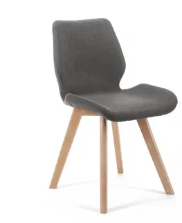 Jedálenské stoličky Moderné kreslo MIRKA, šedá/hnedá