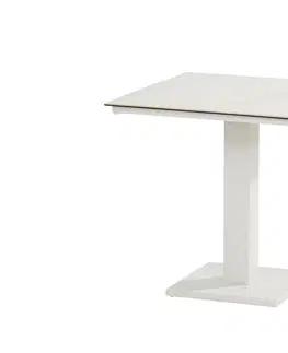 Stoly Titan XL stôl biely 75 cm