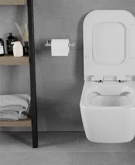 Záchody MEXEN/S - ELIS WC misa rimless + sedátko 39070100, biela 30910700
