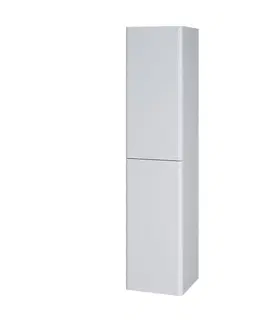 Kúpeľňový nábytok MEREO - Siena, kúpeľňová skrinka 155 cm vysoká, L/P, biela lesk CN414LP
