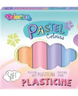 Kreatívne a výtvarné hračky PATIO - Colorino plastelína Pastel 6 farieb