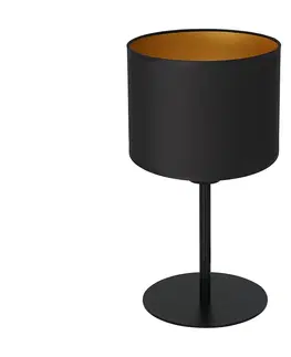 Lampy  Stolná lampa ARDEN 1xE27/60W/230V pr. 18 cm čierna/zlatá 