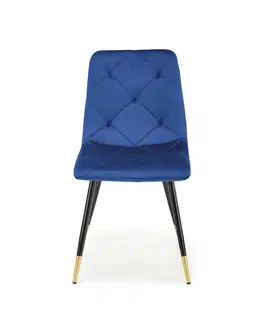 Jedálenské stoličky HALMAR K438 jedálenská stolička granátová / čierna