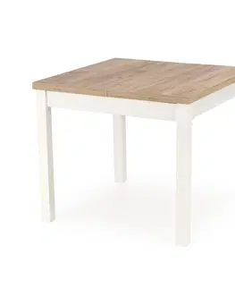 Jedálenské stoly Rozkladací jedálenský stôl TIAGO KWADRAT Halmar Dub craft / biela