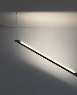 Závesné svietidlá Knikerboker Knikerboker Schegge závesné LED 2-pl. čierne