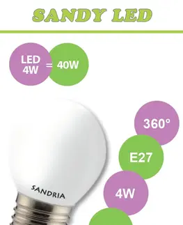 Žiarovky LED žiarovka Sandy LED  E27 S2175 4W OPAL neutrálna biela