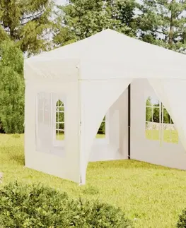 Záhradné párty stany Party stan 2x2 m Dekorhome Krémová