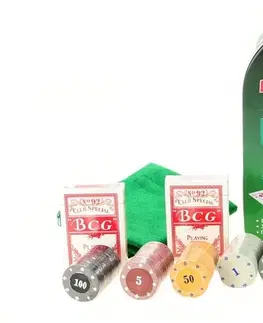 Hračky spoločenské hry - hracie karty a kasíno LAMPS - Poker set