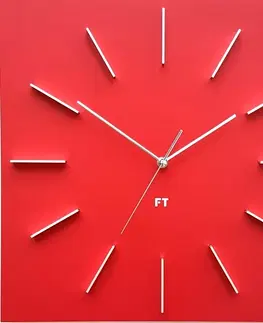 Hodiny Dizajnové nástenné hodiny Future Time FT1010RD Square red 40cm