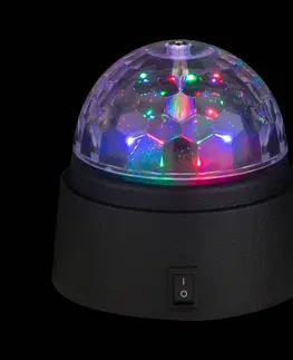 Vnútorné dekoratívne svietidlá Globo Stolová deko LED lampa Disco s farebným svetlom