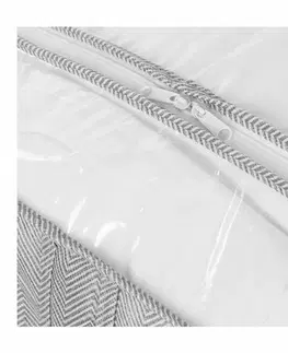 Úložné boxy Compactor Nízký textilní úložný box Boston, 107 x 46 x 16 cm, sivá