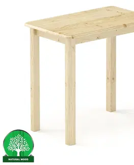 Borovicové stoly Stôl borovica ST104-80x75x50 prírodné